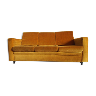 Convertible velvet sofa