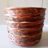 Woven wicker planters