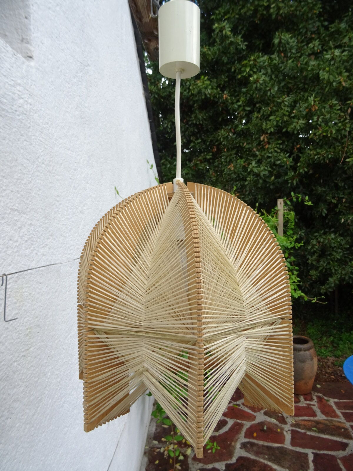 60s wire and wood hanging