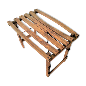 Old wooden folding seat circa 1930
