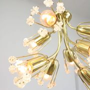 Mid-Century Chandelier by Emil Stejnar for Rupert Nikoll / 1950s Austria / Flower Bouquet Light