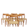 Niels Møller Dining Chair Set (6) – Models 77 & 57, Teak, Danish Cord