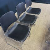Set of 6 Matrix chairs by Tolleson for Krueger, 70s USA