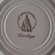 Set of 4 blue l'amandinoise Prestige plates