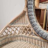 Wicker and rattan dressing table
