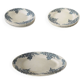 9 Assiettes en Terre de Fer - H Boulenger & Cie - Louis XV