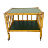 Rattan coffee table from the 1950s