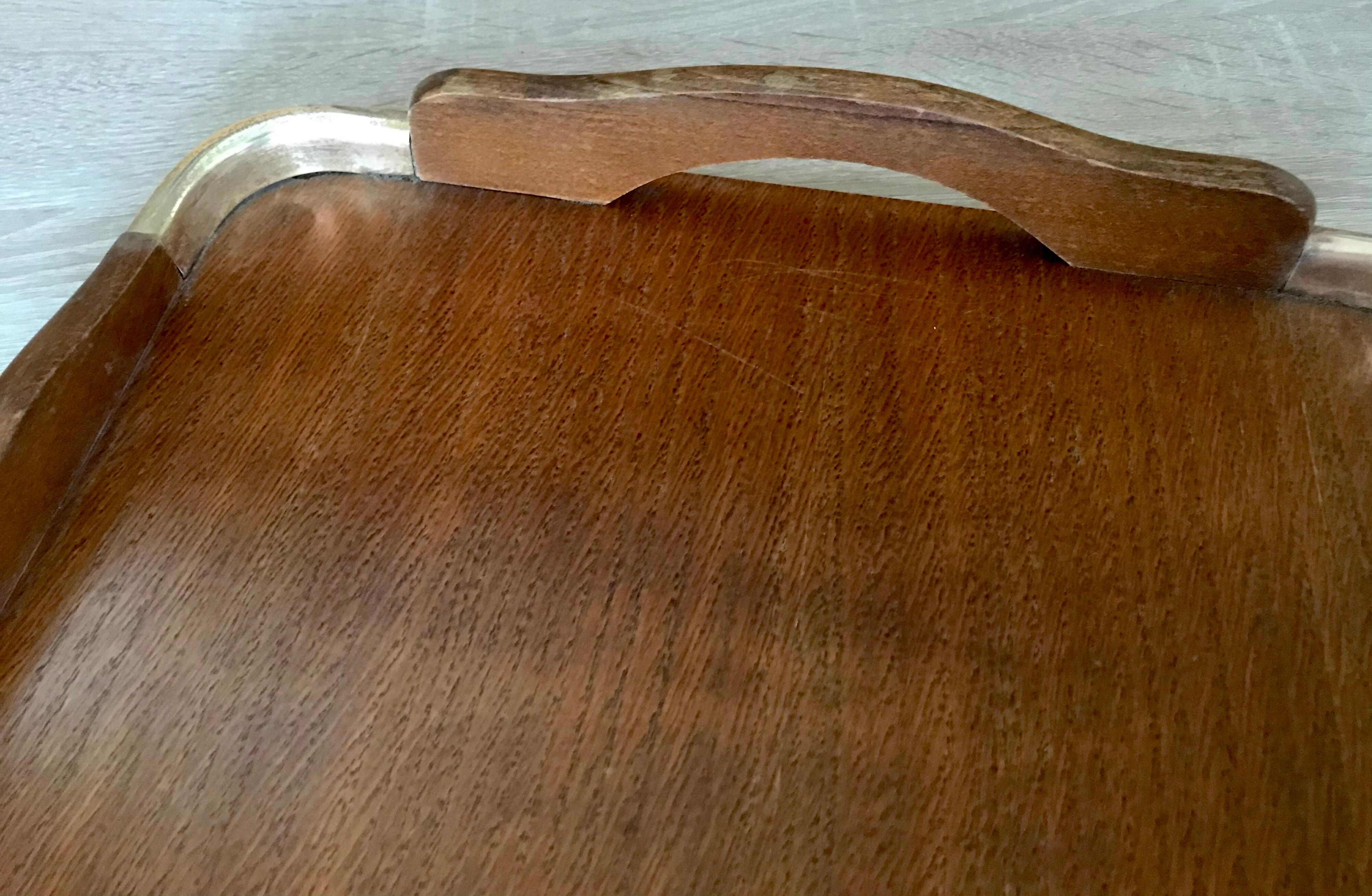 Wood and brass top 62X39