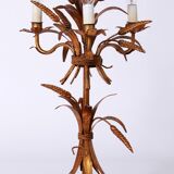 Gilt ‘Sheaf of Wheat’ Table Light, Florentine Table Lamp by Hans Kögl, 1960s