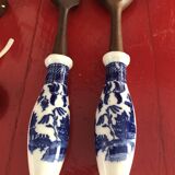 Vintage set salad service salt pepper mustard pot year 1970 new without its packaging o