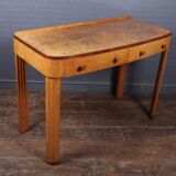 Art deco side table in burr maple 1930