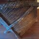 Antique Laos Khmu tribal hand woven carrying basket