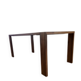 Solid walnut dining table Cinna