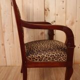 Fauteuil époque empire en acajou