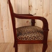 Fauteuil époque empire en acajou