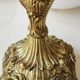 Old chandelier with 5 branches, decorated with Rinceaux, Louis XV / Rocaille style. In gilded bronze