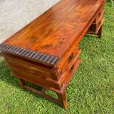 Vintage exotic wood desk 80/90