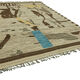 Hand-Knotted Turkish Contemporary 290 cm x 380 cm Beige Wool Carpet