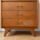 Vintage 1950s wooden display cabinet