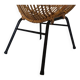 Rohe Noordwolde Rattan Bucket Chair, 1960s