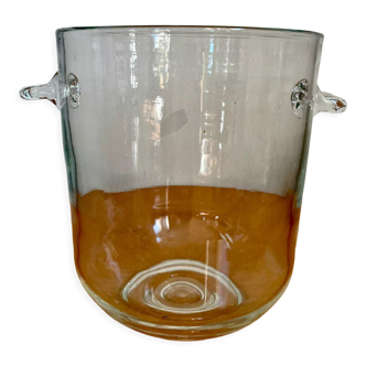 Vintage glass champagne bucket