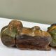 Carved wooden bookends