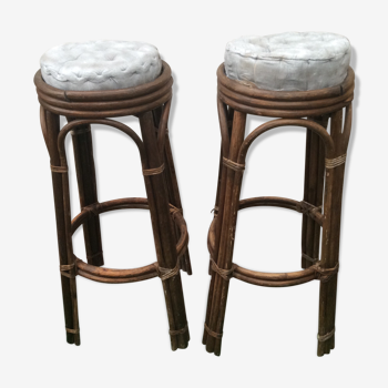 Tabouret de bar en rotin