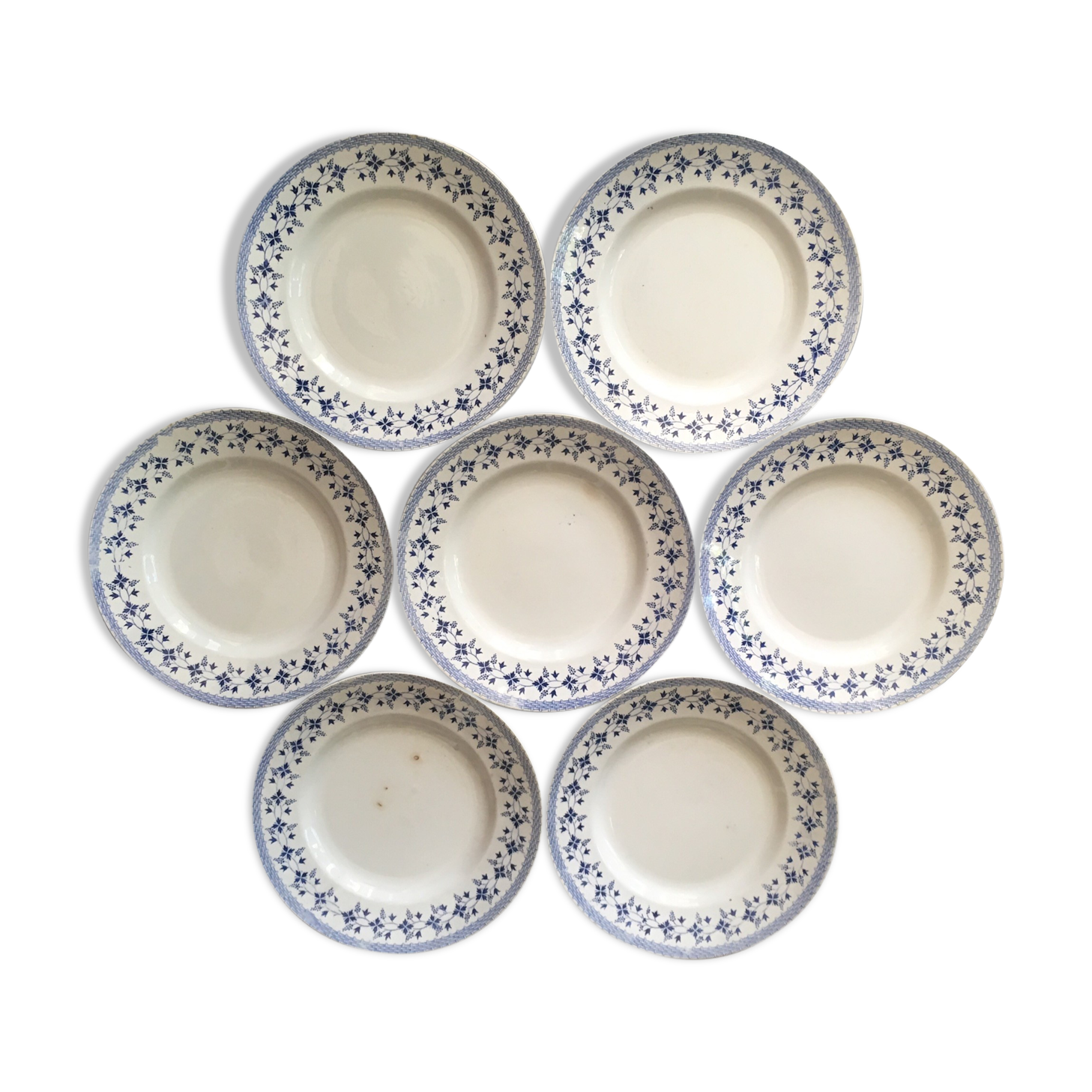 Series of 7 plates "mill of wolves & hamage.