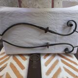 Pair of wrought iron coat hooks