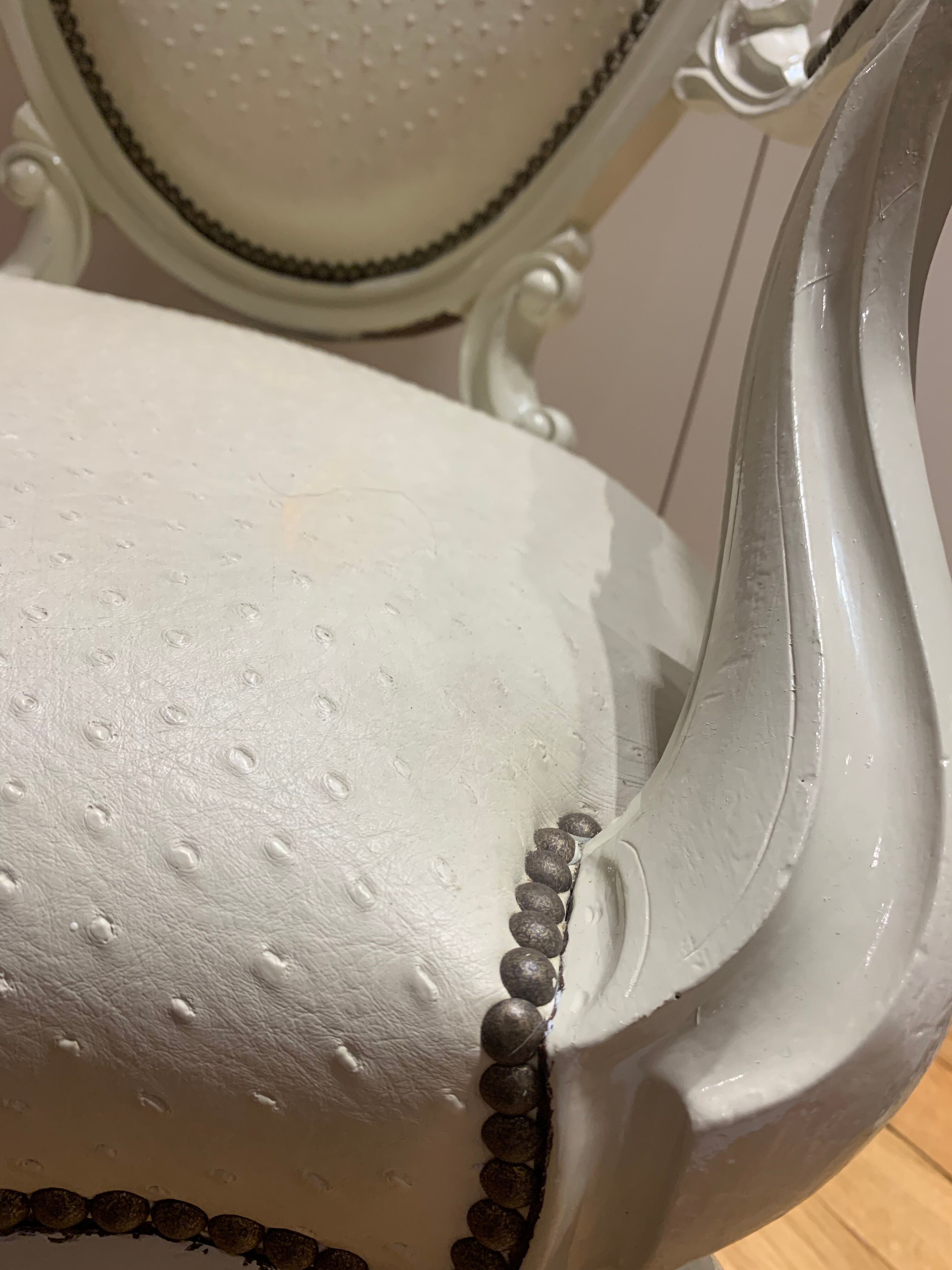 Authentic Napoleon III medallion armchair