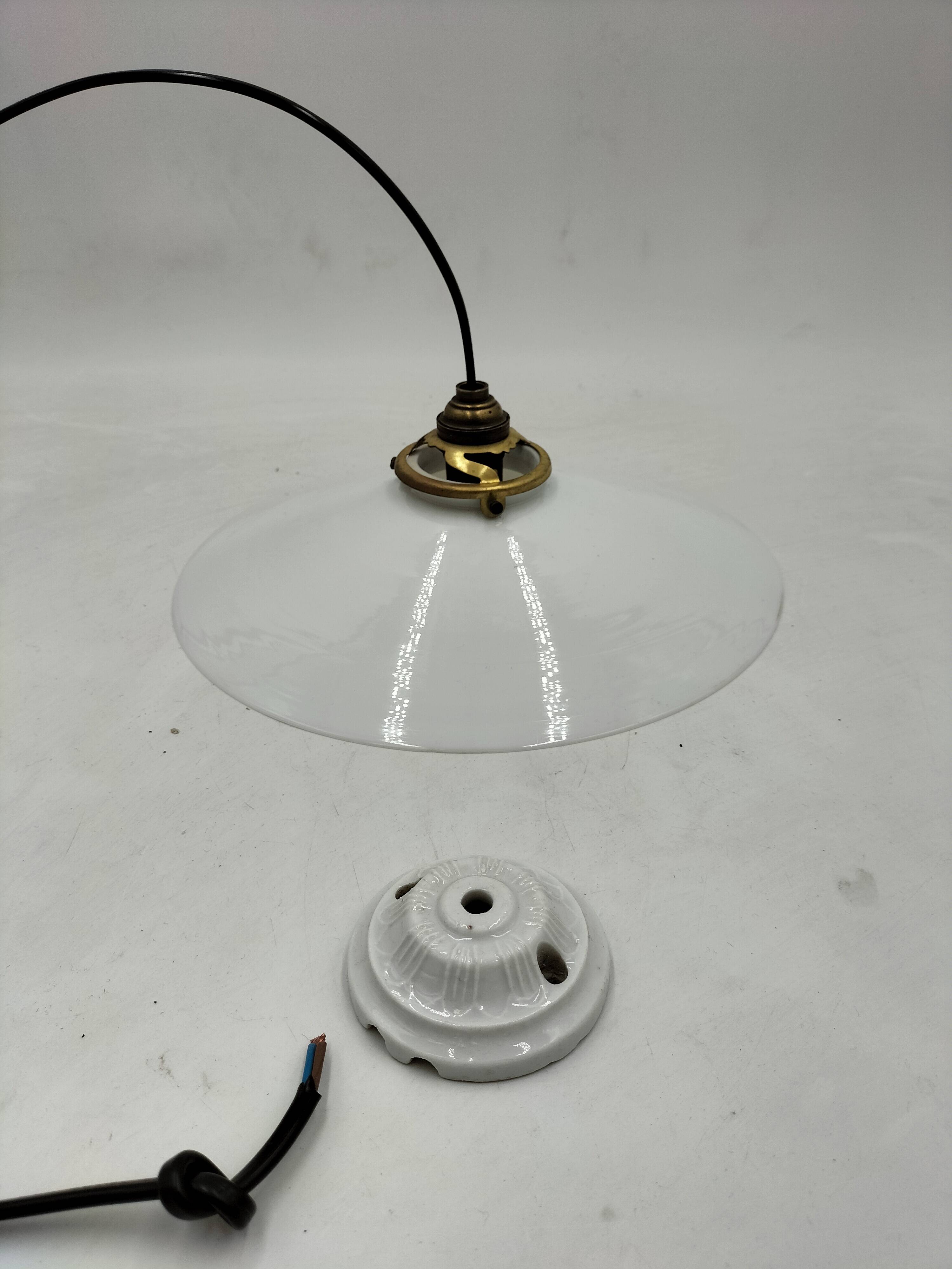 Opaline pendant light