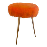 Pelefran orange fur stool