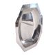 Silver-plated metal designer dish with hallmarks