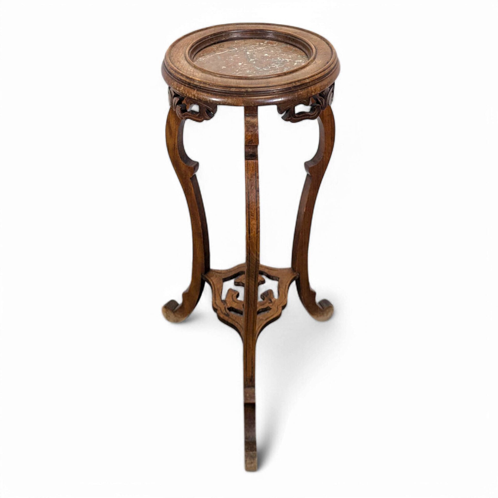 Sellette japonisante plateau marbre