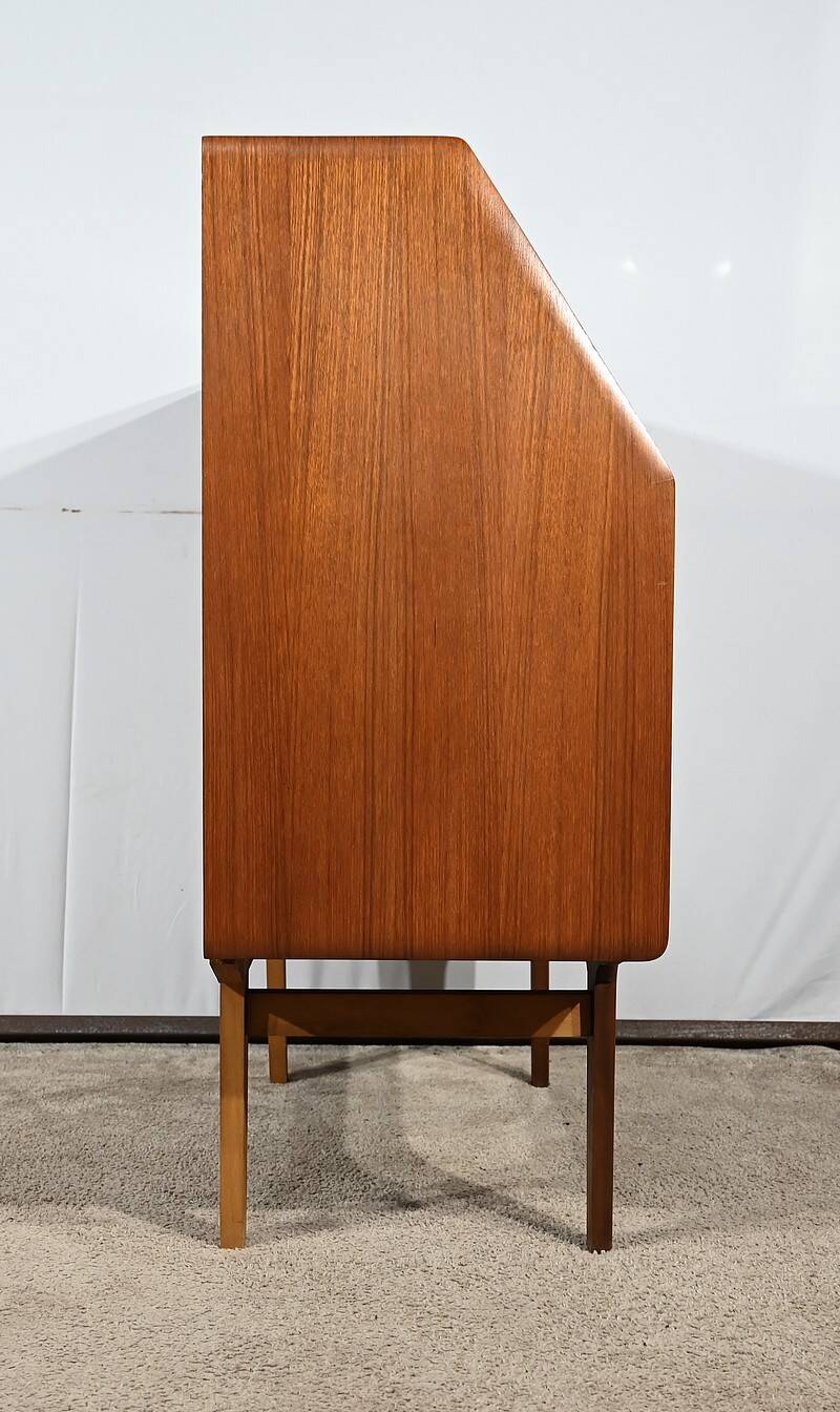 Secretary in Teak, stamped LB Kofod-Larsen, Denmark – 1960