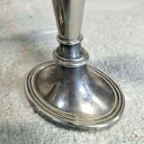 Pair of 2-branch metal candlesticks.