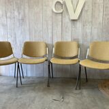 Series of 4 chairs by Piretti Giancarlo, Castelli
