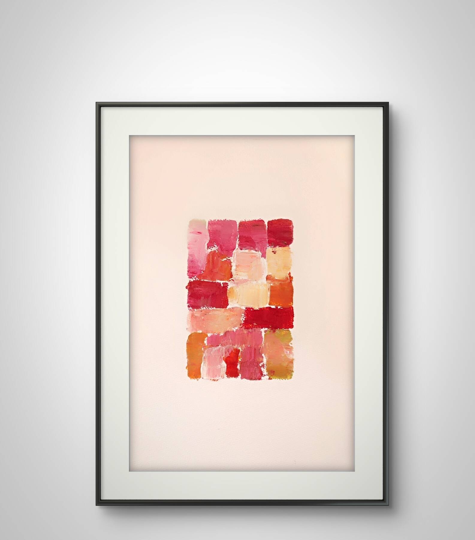 Peinture abstraite au couteau
