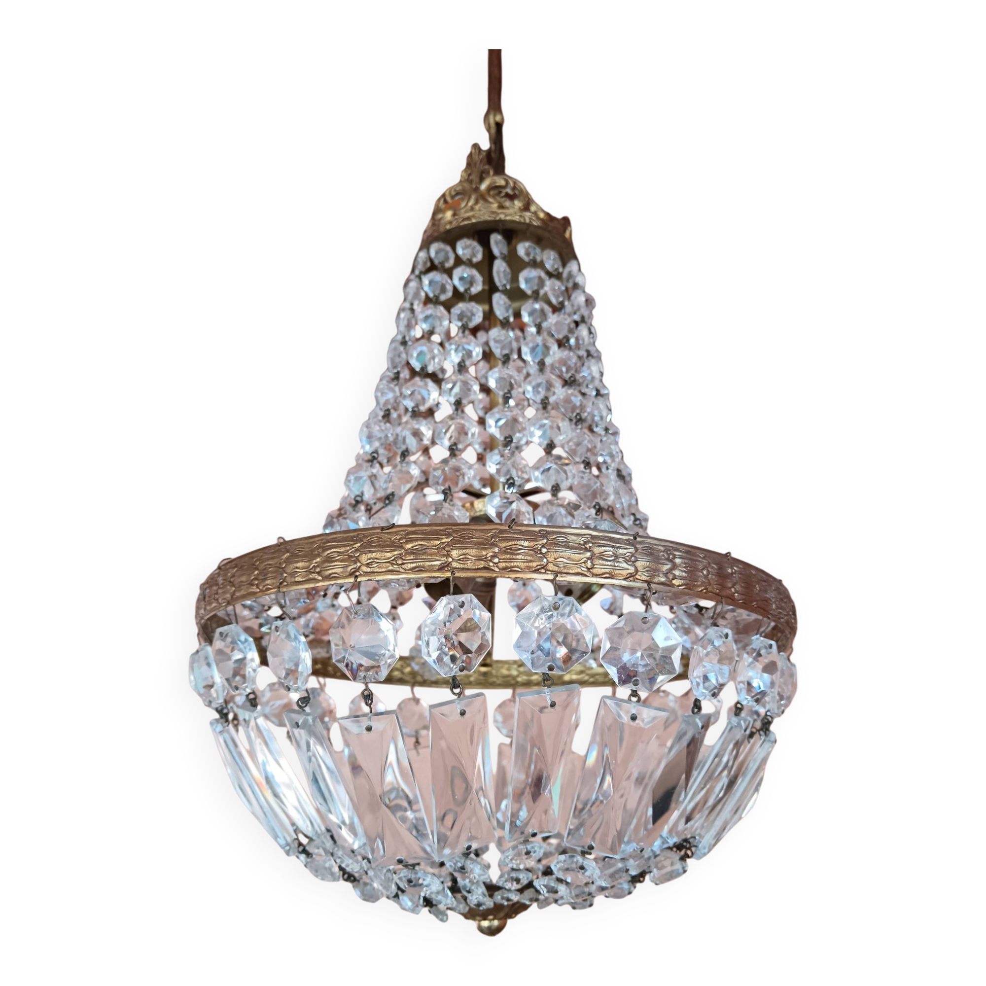 Balloon chandelier with tassels ø 30 cm