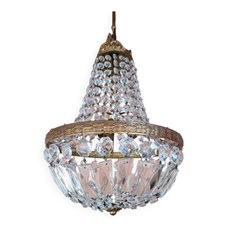 Lustre montgolfière pampilles ø 30 cm