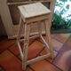 Wooden workshop top stool