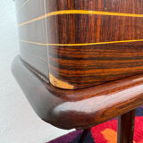 1950s half-moon tripod bedside table