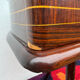 1950s half-moon tripod bedside table