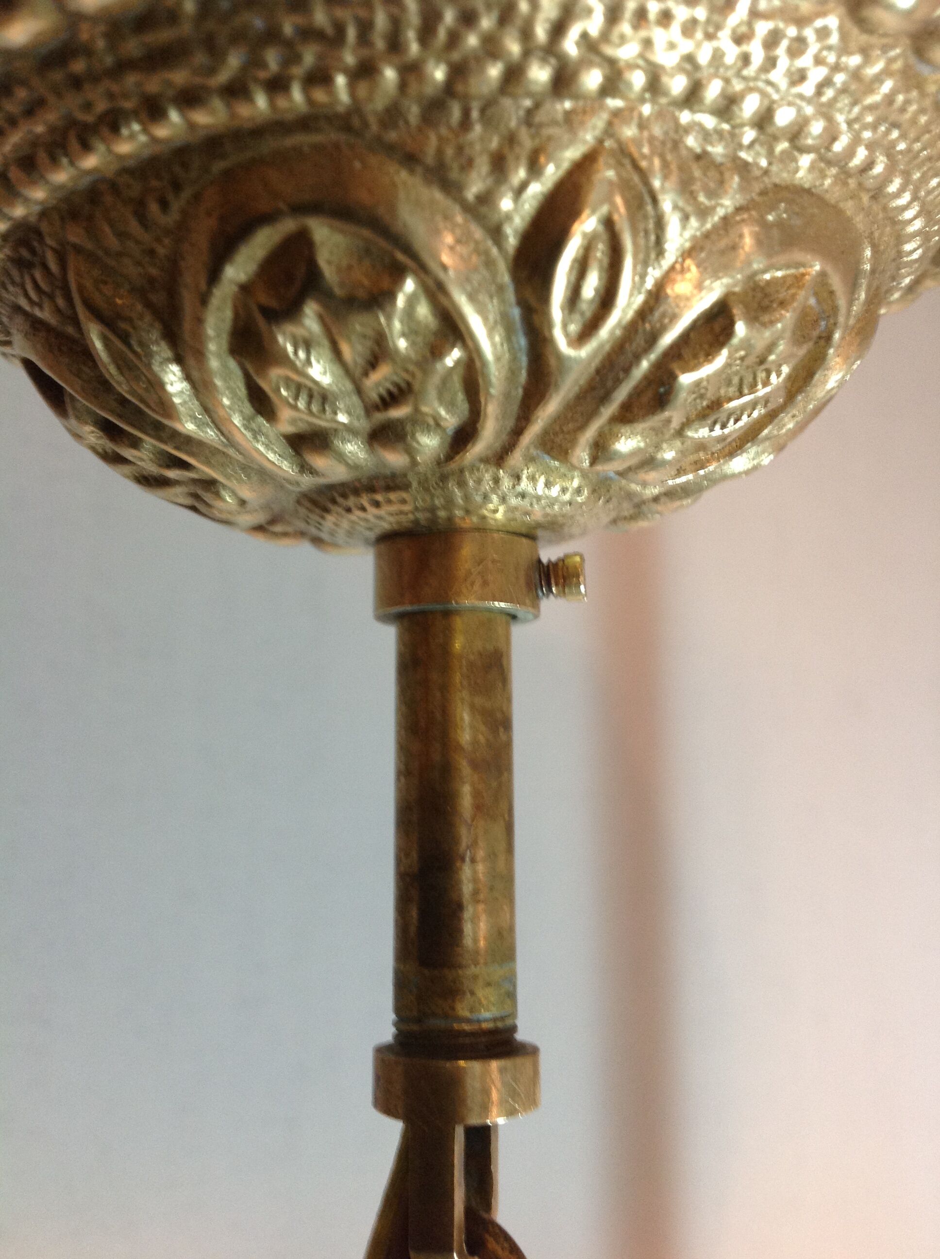 chandelier bronze balloon Golden tassels old retro