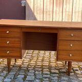 Scandinavian wooden desk from the 50s/60s, 140cm