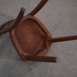 Set of 5 beech bistro chairs from the 1950s