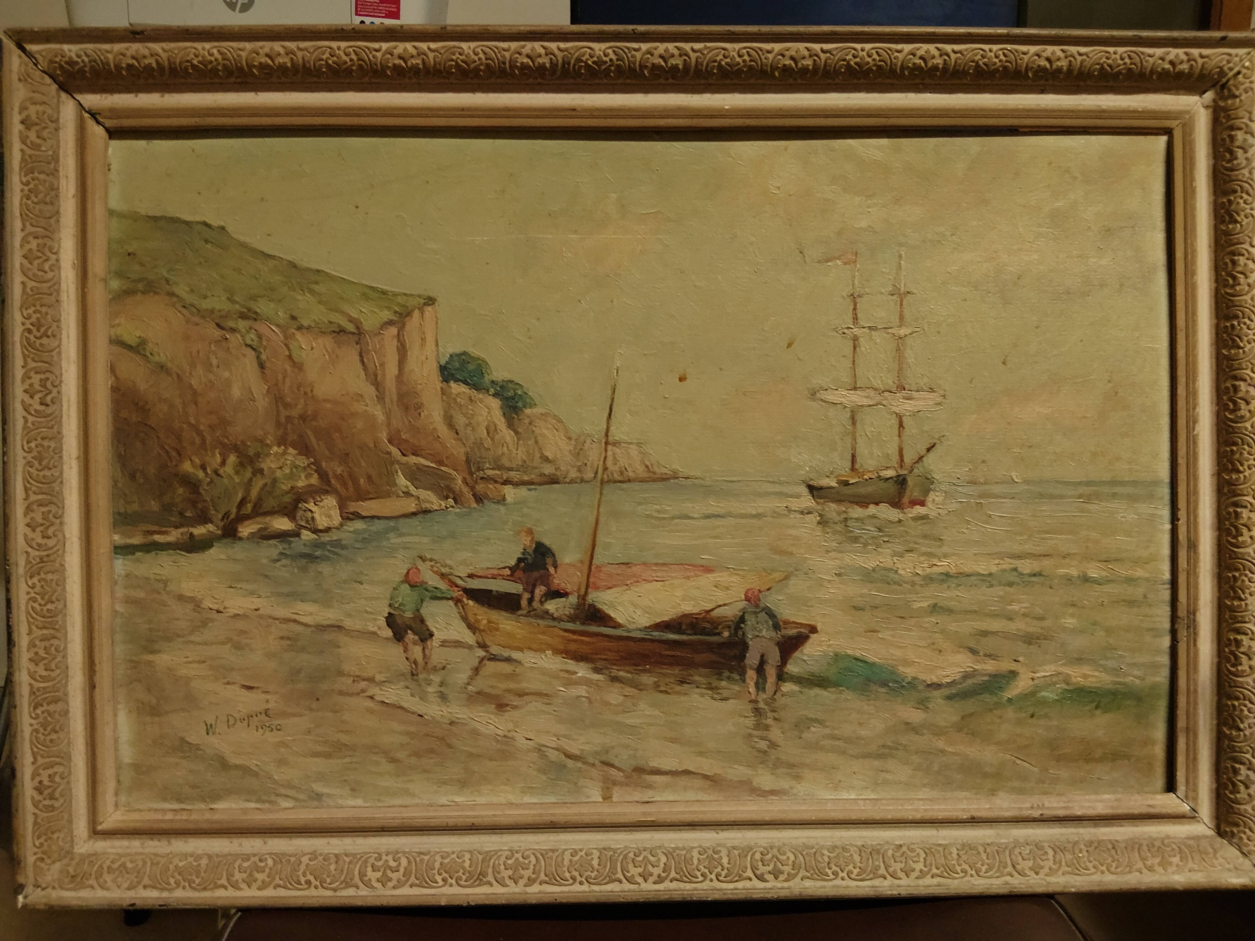 Maritime oil painting