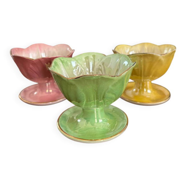 3 coupelles vintage en céramique - Mailing England
