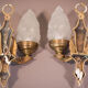Pair of Wall Lamps with Angels