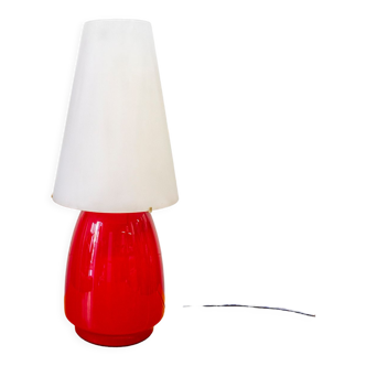 Lampe de table italienne double lumière en verre de Murano de Vistosi, années 1960